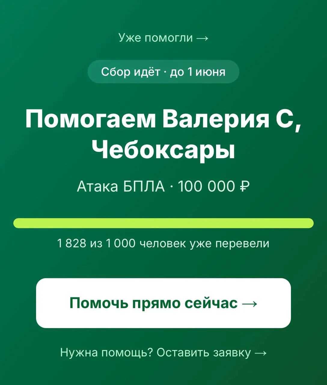 После распространения информации о сборе пожертвований удалось быстро набрать минимальную сумму на первое время. Помощь продолжается — перевести средства можно на платформу сбора.