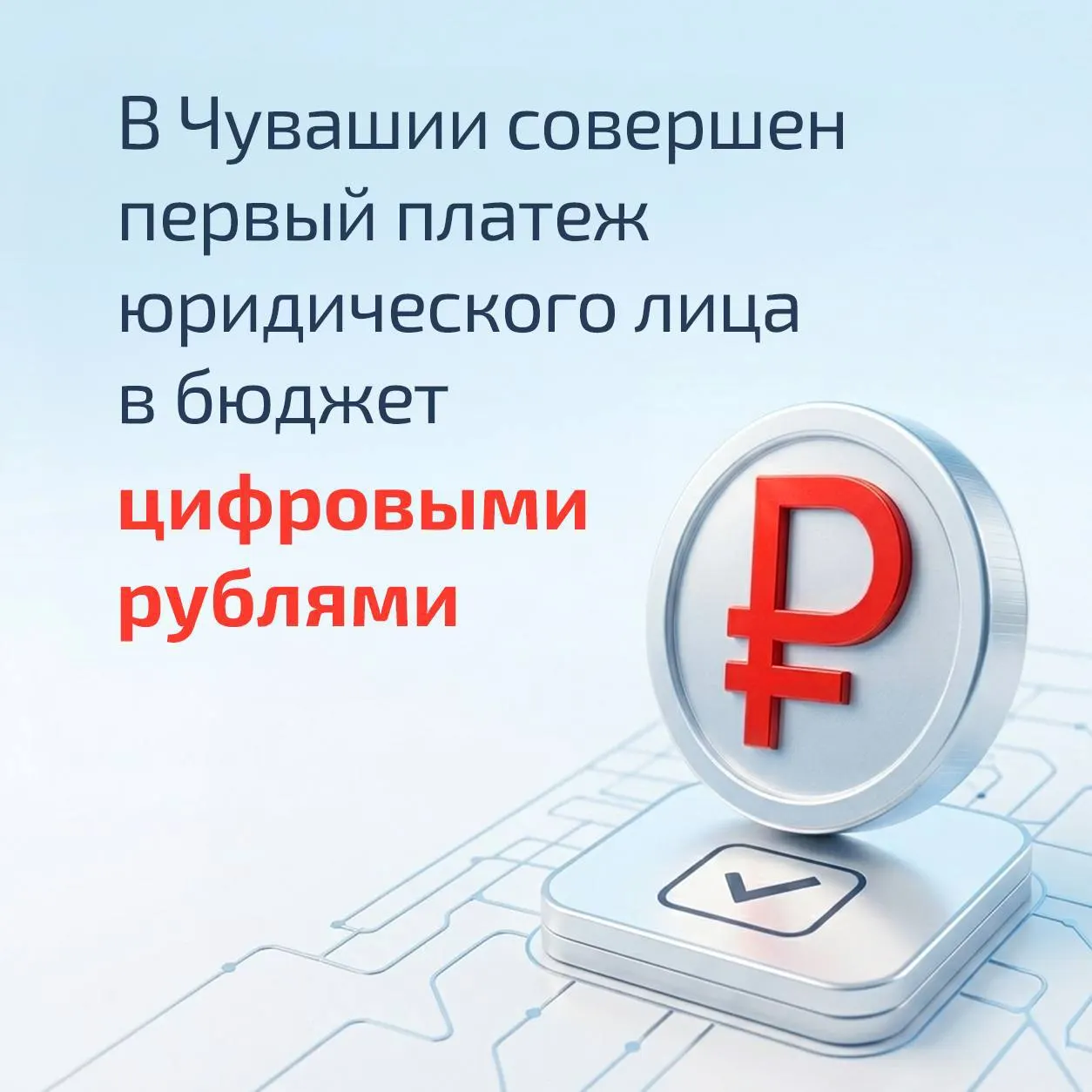 В&nbsp;Чувашии начнут тестировать цифровой рубль на&nbsp;выплатах многодетным семьям
