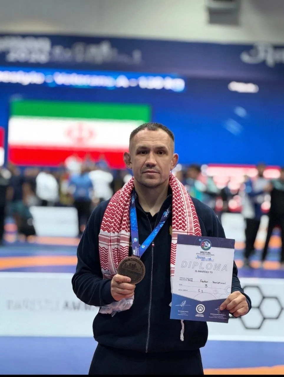Чувашский борец Фёдор Карзанов завоевал бронзу на чемпионате мира по вольной борьбе среди спортсменов старше 35 лет, прошедшем в Аммане.