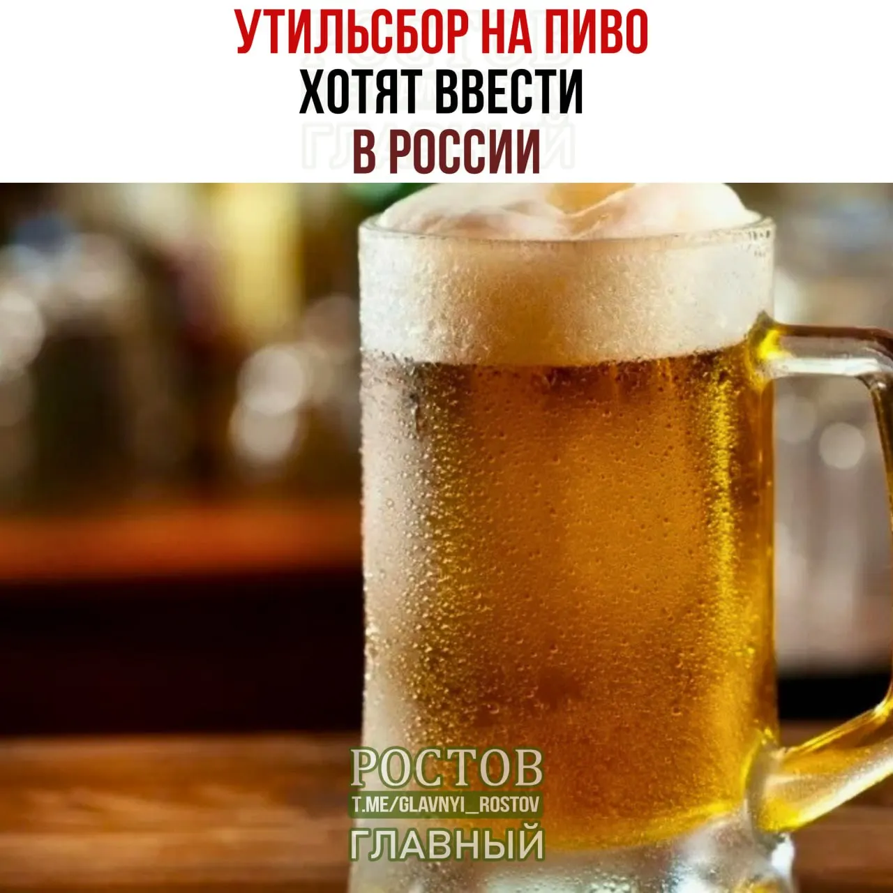 План предусматривает взимание дополнительной пошлины за каждый литр импортированного пива из недружелюбных стран, что может привести к росту цен.